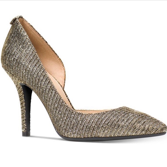 Michael Kors Nathalie Flex High Pump Metallic Size 9.5 - Picture 1 of 7